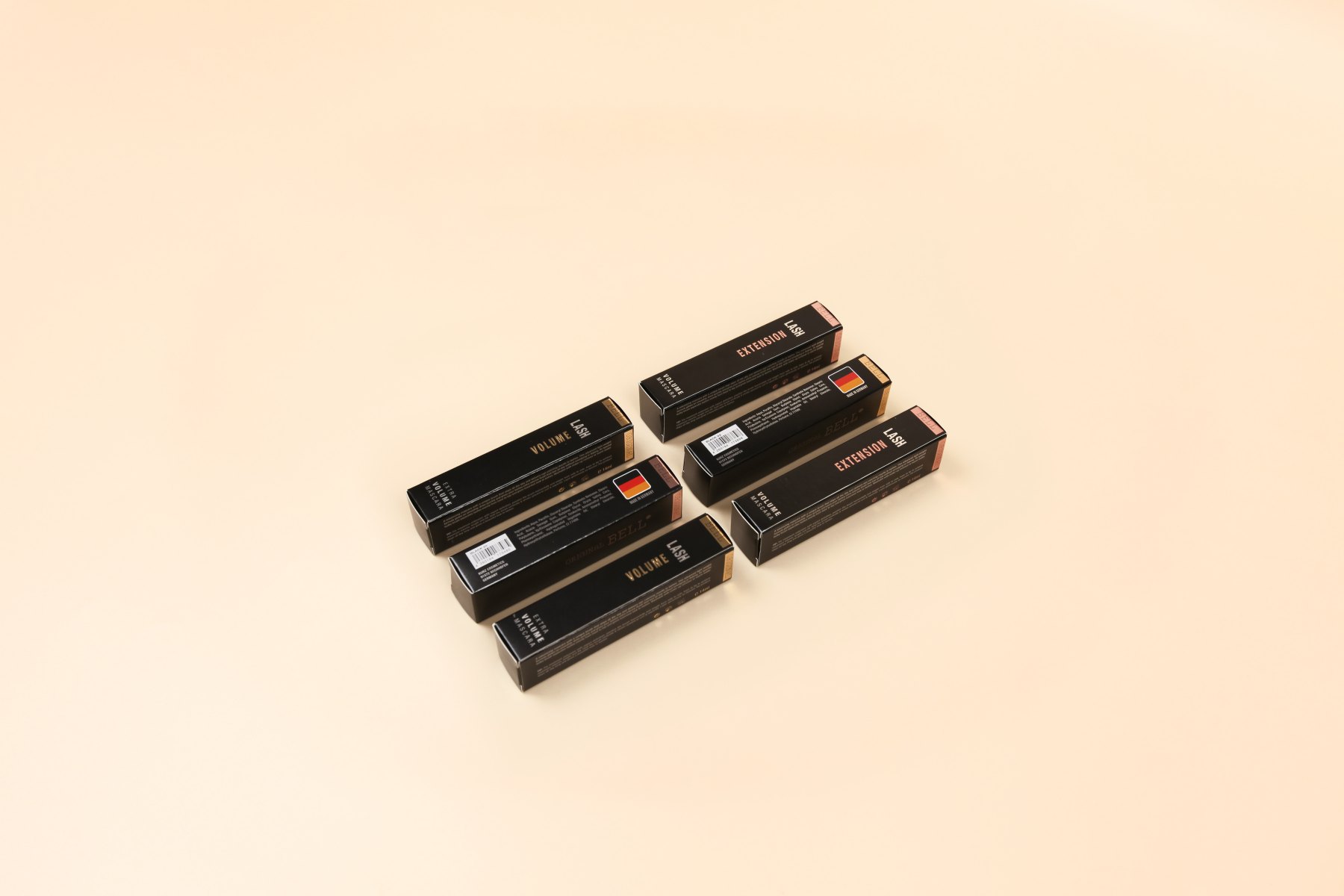 Slim folding cartons with foil detail